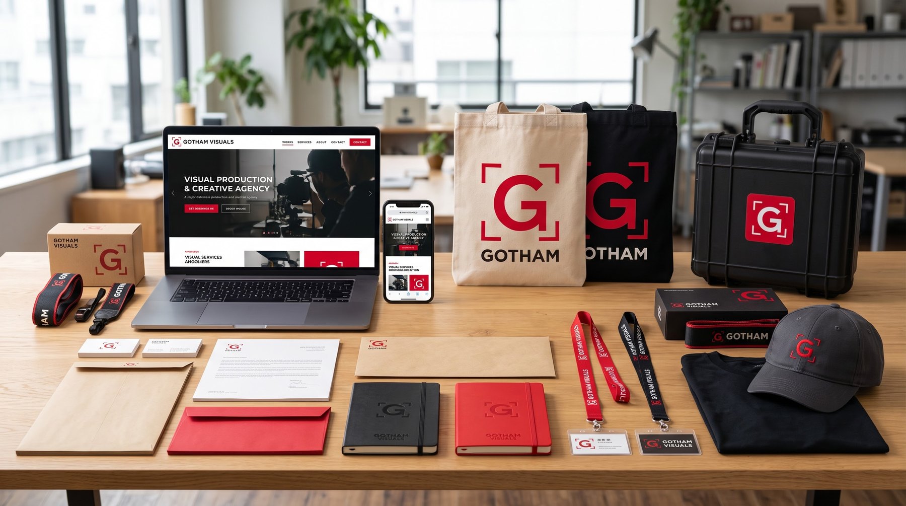 GOTHAM VISUALS Brand Applications
